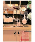 Cat Shaped Drawer Pulls 2 Pack Matte Black Iron Cabinet Handles on kitchen cabinet under sink