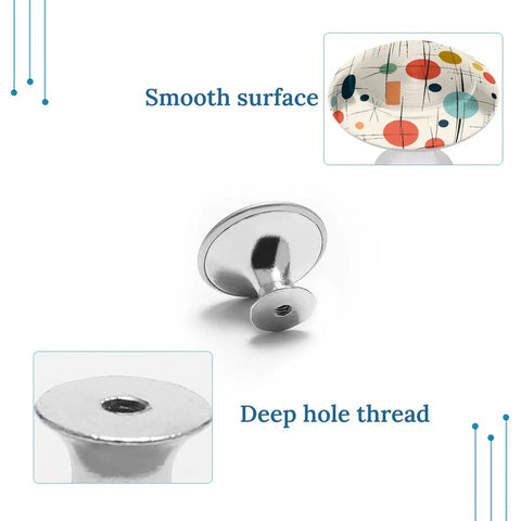 Dope Round Stainless Steel Cabinet Knobs 2 Pack For Dresser Drawers And Cabinets showing smooth surface and deep hole thread