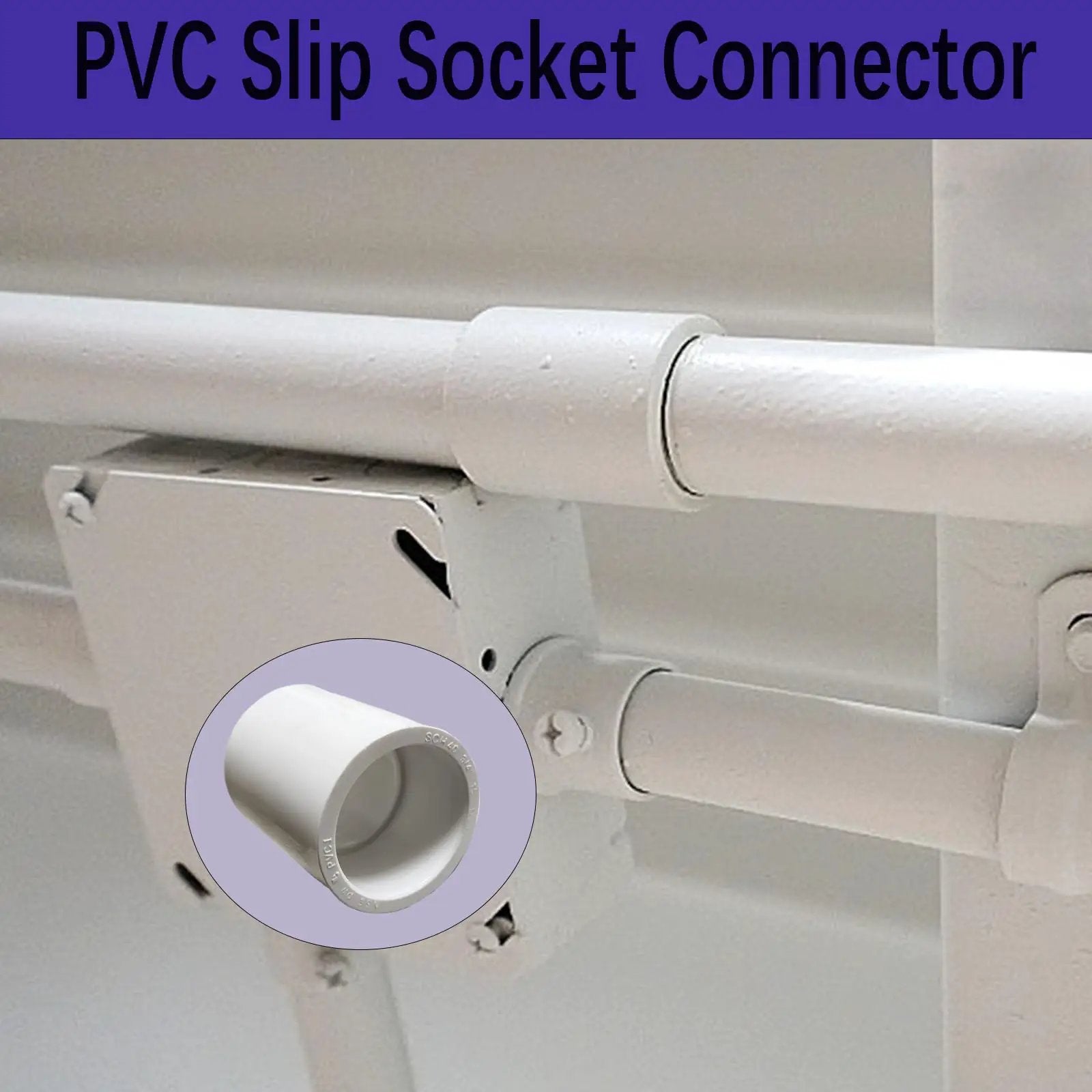 10 Pack PVC Coupling Adapters Socket to Socket