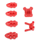 Red 3D Printed RC FPV Drone Mounting Base Kit With Motor Camera And Antenna Mounts For 5 To 10 Inch Quadcopter Frames Lightweight