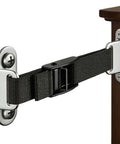 Heavy Duty Furniture Wall Anchors For Baby Proofing With Solid Anti Tip Grip attached to a wooden dresser.