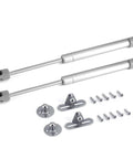 Soft Close Gas Stay Hinges for Cabinets and Storage Boxes, 2 Pack, 150N Lift Support With Thick Zinc Alloy Connector, Kitchen Cabinet Hardware