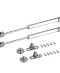 Soft Close Cabinet Hinge With Zinc Alloy Lift Support No Slam Smooth Opening Dampened Controlled Motion Durable Kitchen And Furniture Door Hardware 80N (8kg) Load Capacity shown with screws and mounting brackets