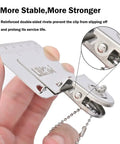 Reinforced rivet detail on 2 Pack Double Scale Measuring Tape Clips In 304 Stainless Steel Corner Measuring Tool For Accurate Positioning And Fixed Point Measurements Pro Grade Corner Clamp With Dialed In Precision Marking