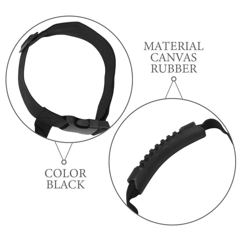 Beefy Scuba Tank Strap And Cylinder Band Carrier with black canvas and rubber material for easy gas cylinder transport
