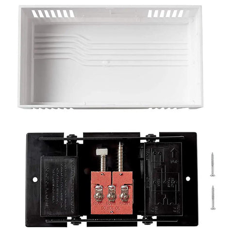 White 2-Note Wired Mechanical Door Bell Chime CHM1 For Home Upgrade Replacement, Fits Traditional Or Modern Decor, Easy Install, Reliable Dual-Tone Ding Dong Sound, Great For New Builds Or Renovations