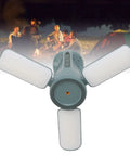 Foldable Camping Light With 10000mAh Rechargeable Battery and three light bars, shown against a camping scene
