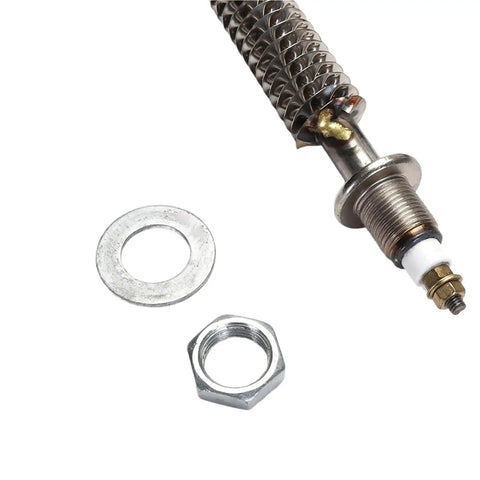 Heavy Duty W Shape Finned Heating Element For Industrial Electric Air Heater 220V 2.5KW SUS304 Stainless Steel with washer and nut included.