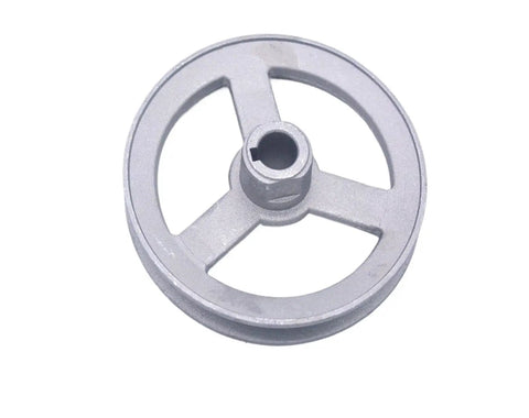 V Type Timing Pulley Belt For Industrial Sewing Machine Replacement Timing Wheel Inner Using Premium Aluminum Alloy Construction, close-up angle.