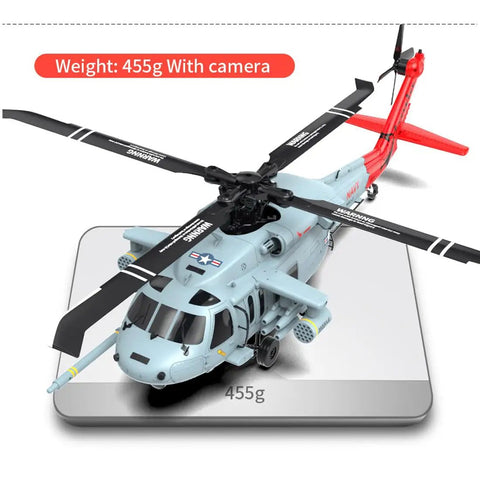 SH60 Seahawk 8CH RC Helicopter One Forty Seventh Scale With 2.4G Dual Brushless Motors GPS Return To Home on scale