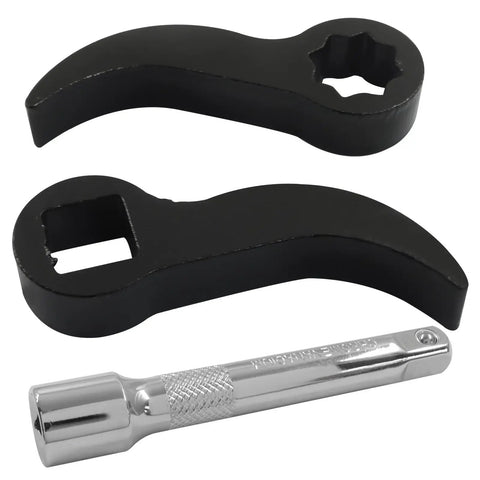 Three Pack Pry Bar Wrench Adapter Heads For Ratchet Crowbar Adapter Tool With Extension Bar One Half Inch Drive Pry Bar