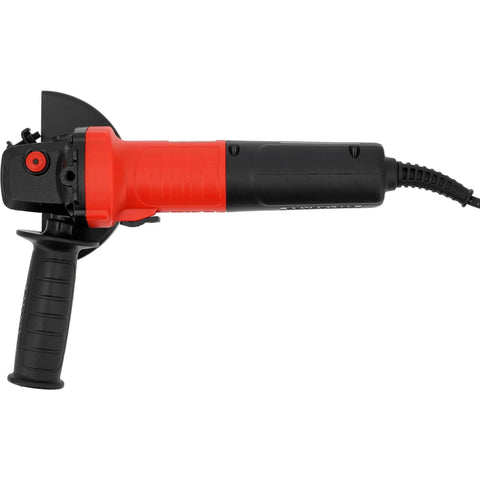 Professional Brushless Angle Grinder With 1300W Cordless Battery And 125mm Grind Size showing side view with ergonomic handle.