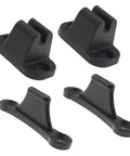 2X T Shape Door Retainer Kit Black Plastic Door Stop Catch Holder Set For Camper RV Motorhome Caravan Campervans Easy Install Durable