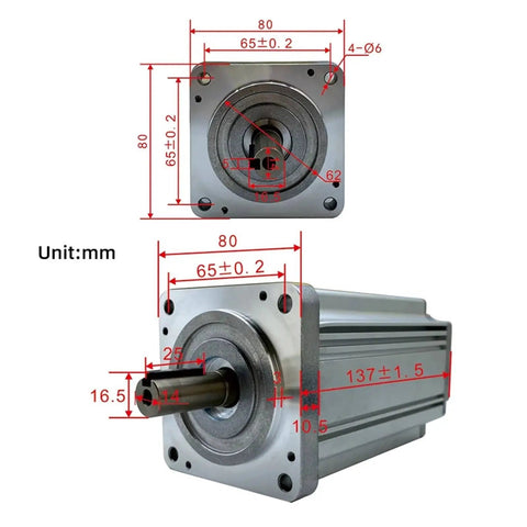 Beefy 16000 RPM 3000W Brushless DC Servo Motor With Adjustable Speed Controller Permanent Magnet 220V DIY CNC Ready