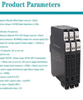 Analog Signal Isolator Transmitter With Dual Output For Industrial Use, DC Galvanic Isolation, Analog Signal Splitter And Current Voltage Transmitter, DIN Rail Mount, 4-20mA, 2 In 2 Out, High Reliability, black module