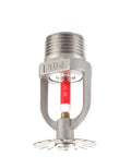 6-Pack 304 Stainless Steel Pendent Fire Sprinkler Heads Deliver Big-League Automatic Fire Defense with Rock-Solid 68C 155F Rating and Sleek Finish Perfect for DN15 Tough Indoor Pipework - close-up of sprinkler head with red bulb