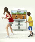 People playing Nintendo Wii game using Replacement Wired Infrared Sensor Bar For Nintendo Wii And Wii U Console With Stand