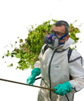 Person wearing Elipse Low Profile Respirator Mask With Filters For Dust And Organic Gases And Vapors Lightweight Comfort Fit M/L