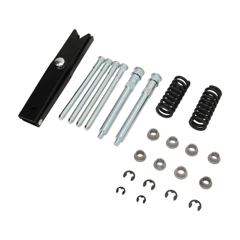Door Hinge Pin Bushing Repair Kit With Spring Tool Direct Replacement Fits Chevy C1500 C2500 K1500 Trucks And SUVs Reduces Door Sag Smooth Opening And Closing Includes Hinge Roller Pin, black and silver parts