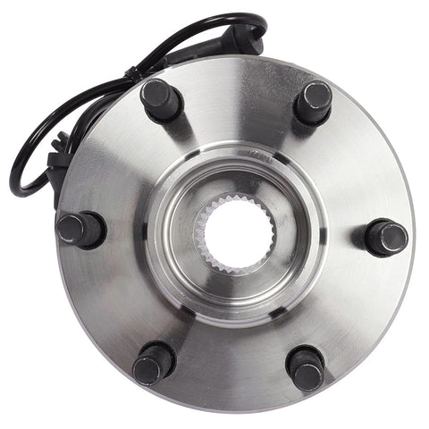 Front Wheel Bearing And Hub Assembly With Wheel Speed Sensor For 2005 To 2015 Frontier, Pathfinder And Xterra 6 Lug 4x4 Trucks Pre Greased And Sealed For Plug And Play Fit, Rigid QA Tested, ISO Certified Quality