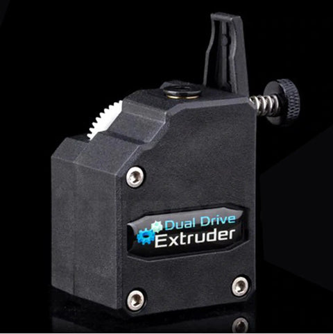 Dual Drive Geared Extruder Upgrade Kit For 1.75mm Filament With RNC Nano Coated Gear, Universal Mount, Plug And Play Install Tool, And CR10 Compatible 3D Printers