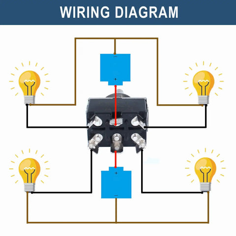Heavy Duty Rocker Switch 0-250V 15A DPDT 6 Pins 3 Positions On Off On Latching With Waterproof Boot Cap Pre Wired Cables For Auto Car Truck Boat Marine wiring diagram