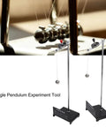 Metal Pendulum Ball Demonstration Kit For Mechanics Lab with clear dial, metal base, and pendulum balls for classroom learning.