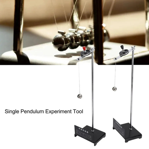 Heavy Duty Pendulum Ball Lab Kit With Clear Dial For Physics Classrooms And Labs Durable Metal Swing Tool For Experiments Accurate Period Measurement Stable Base Size 10.6 By 9 By 44 cm Perfect For Science Buffs, showing metal pendulum and clear dial.