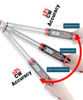 Pro Grade Half Inch Digital Torque Wrench with angle, preset memory, data storage, buzzer, LED alerts, peak and angle modes