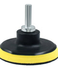 Top Shelf 3 Inch Hook And Loop Backing Pad For Dual Action Orbital Sander And Polisher With M10 To 8mm Thread Adapter, Tough Grip Polyurethane Disk.