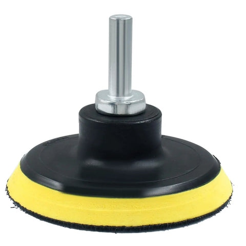 Top Shelf 3 Inch Hook And Loop Backing Pad For Dual Action Orbital Sander And Polisher With M10 To 8mm Thread Adapter, Tough Grip Polyurethane Disk.