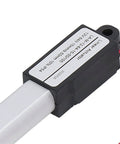 Top Shelf Heavy Duty L Shaped Electric Actuator With 50mm Stroke and Built In Limit Switch, showing motor end with wiring.