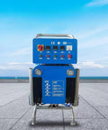 Portable Electric Polyurethane Spray System For PU Foam Insulation And Polyurea Coating, blue machine with controls for spray application.