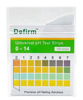 Wide Range PH Test Strips 0 To 14 For Home Use Pool Water Cosmetics Lab Classroom Testing Easy Litmus Paper visible with color chart