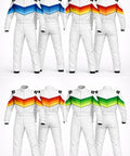 Go Kart Racing Suit Water Resistant Digital Print Breathable Fabric For Adults Youth And Kids White Red Size XL 58 Custom Team Colors