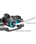 Built Tough Front And Rear Disc Brake Kit With Two Heavy Duty Aluminum Alloy Calipers and Precision Rotors showing adjustable caliper detail.