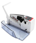 White Fast Money Counter That Knocks Out 600 Bills Per Minute, Portable Bill Counter With ADD Batch Mode, Battery Or AC Powered
