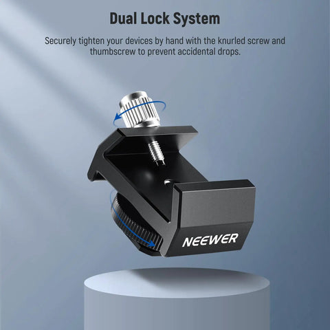 Rock Solid All Metal Telescope Finderscope Mount Adapter with Dual Lock System on display pedestal
