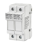 PV Solar Fuse Holder 2 Pole With 35mm DIN Rail Mount For Solar Arrays HSPV 30D DC 1000V 32A Fits 10 x 38mm Fuse CE Listed