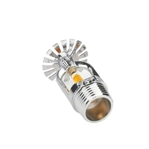 Premium Chrome Plated Fire Sprinkler Head Guard Cage with Heavy Duty Metal Mesh Shields Pendent Sprinklers close up view