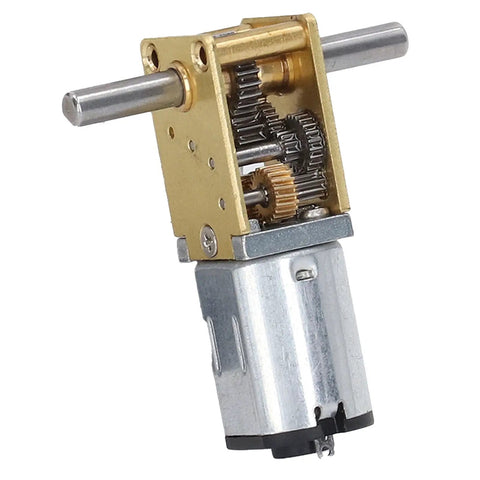 Heavy Hitter Brushed DC Gear Motor Churning Out Steady 34RPM Torque Via Dual Shafts And All Steel Gears Built Rock Solid for robot projects