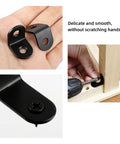 1 Inch L Brackets For Wood 20 Pack 2mm Thick Stainless Steel Corner Braces with Screws, shown in hand and being installed