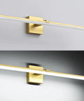 Gold 24 Inch Dimmable LED Vanity Light for Bathroom Over Mirror, Modern Bath Fixture in 6000K Cool White, Flicker Free 18W Dope Minimalist Look