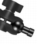 Durable Aluminum 17mm Ball Head Mount with a One Quarter Inch Twenty Screw, universal adapter, side view