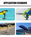 Handheld Wind Wing Foil For Kitesurfing And Windsurfing With Two Window Design used in diverse wind and water scenarios