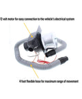 Tru Air Pumper Helmet Air Pump Kit 12V Blower For Clear Vision And Reduced Driver Fatigue Prevents Visor Fogging 112 CFM Hose
