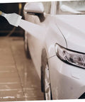 Balacoo Industrial Air Blower Nozzle for Precise Cleaning and Fast Drying in use, removing moisture from a car.