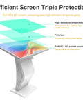 Top Notch 43 Inch Interactive Touch Screen Kiosk With Slick 10 Point Capacitive Panel showing efficient screen triple protection layers