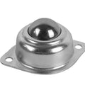 16 Pack Carbon Steel Universal Ball Caster Wheels 1/2 Inch Compact Build featuring a single ball mount in polished steel.