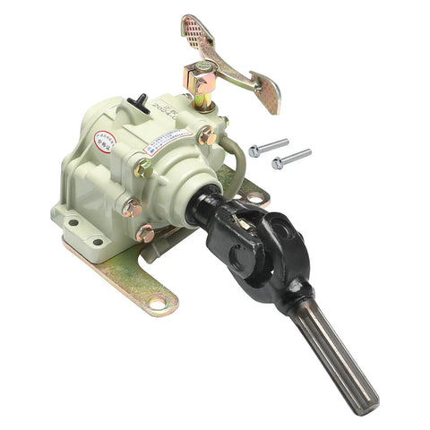 Heavy Duty Reverse Gearbox Kit For Your Weekend Rig 100cc Through 150cc Engine with black connector and mounting screws.